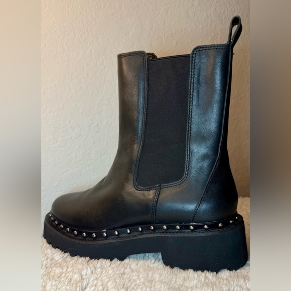 Vince Camuto Black Studded Ankle Booties - Picture 9 of 14